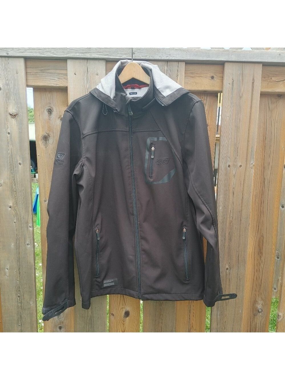 POINT ZERO Gold Edition Men's Shell Jacket Size Large Black